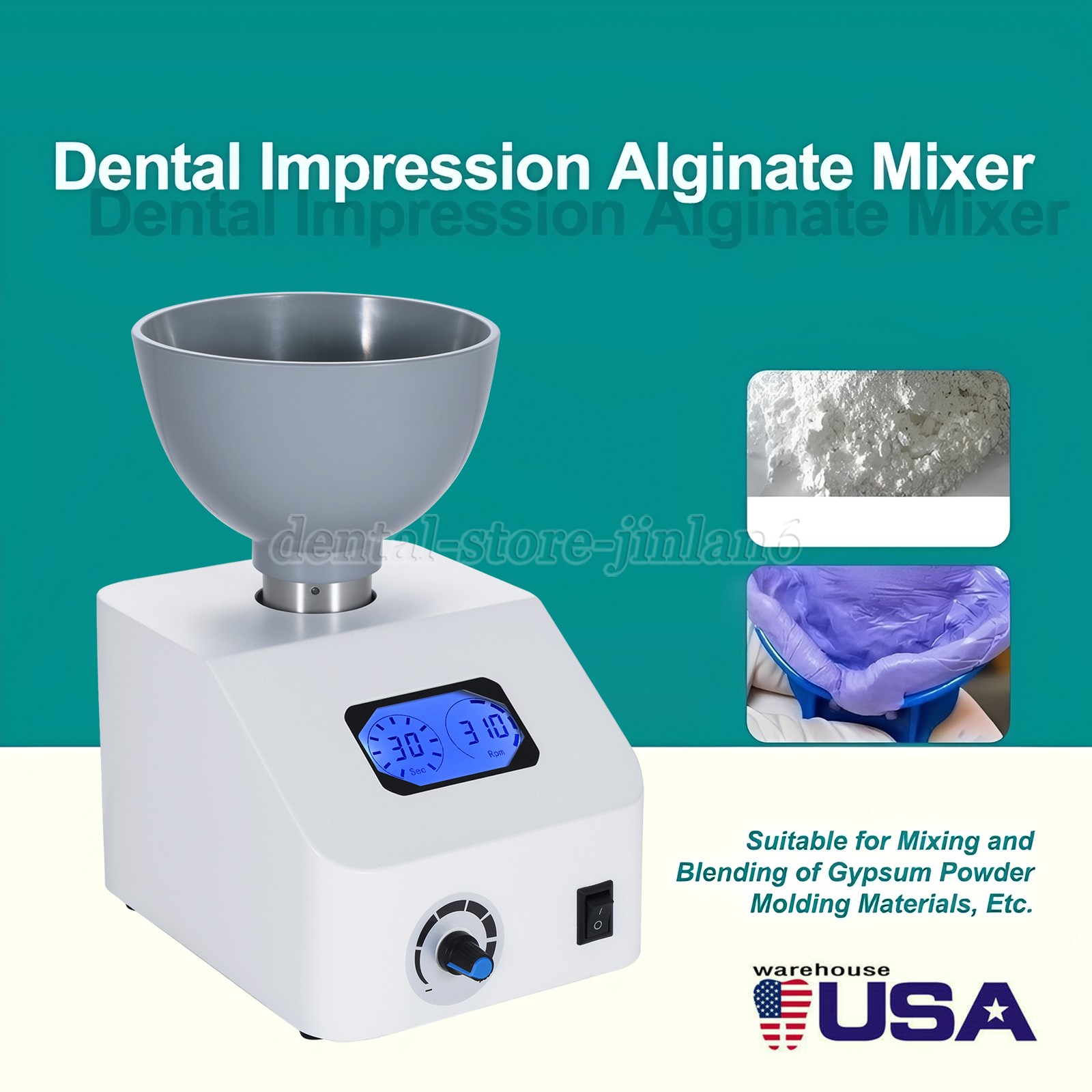 Dental Lab Alginate /Die Semi-automatic Alginate Mixer Stone Mixer