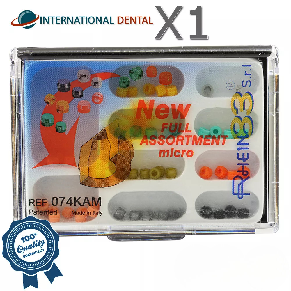 Dental Fixture Micro Full Assortment Kit Silicone Cap For Ball Attachment Large