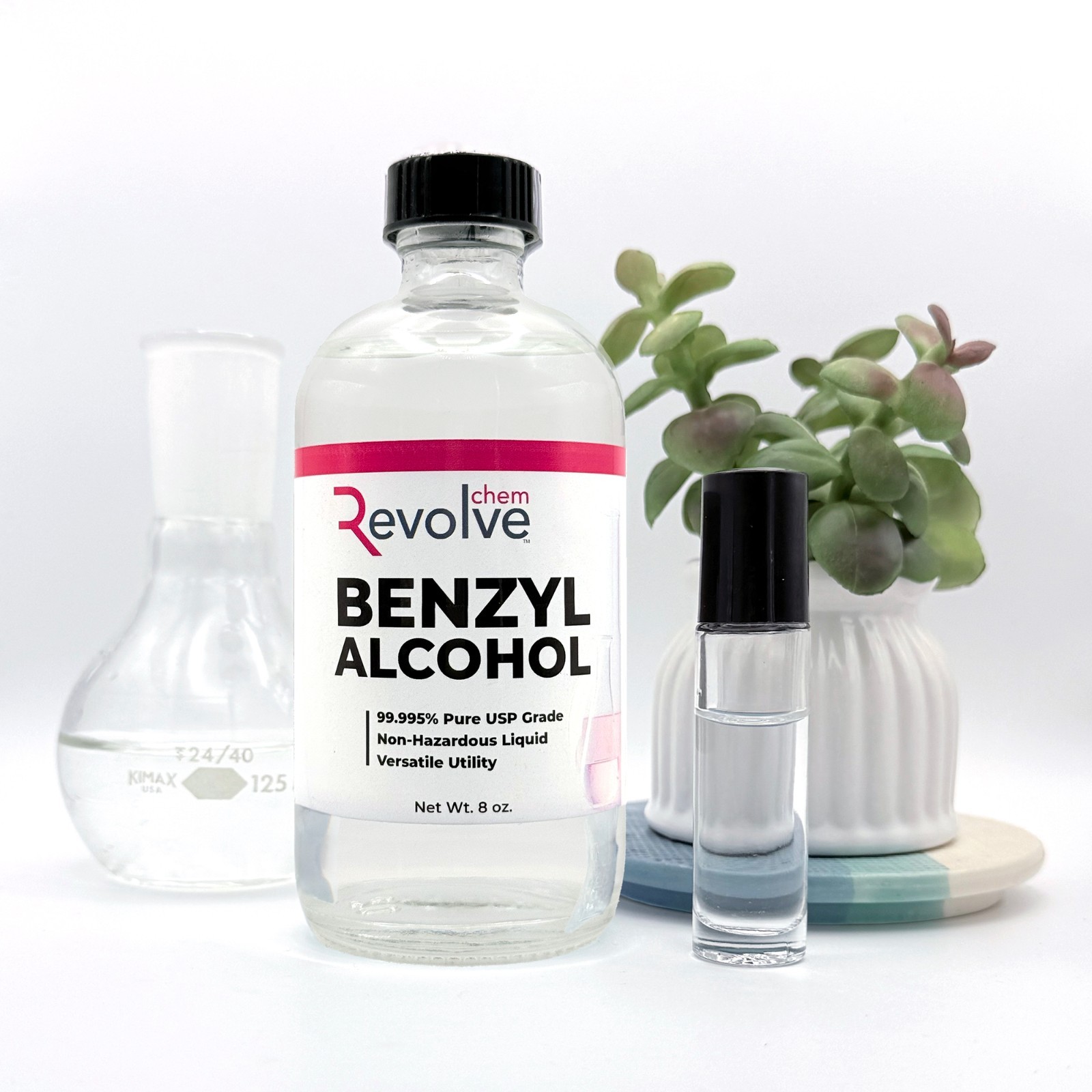 BENZYL ALCOHOL 8 oz. USP Grade in Sterile Glass Bottle