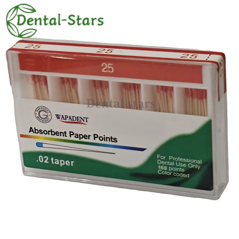 Dental Endodontic Absorbent Points Paper Points Taper 02/04/06/F Assorted #15-40