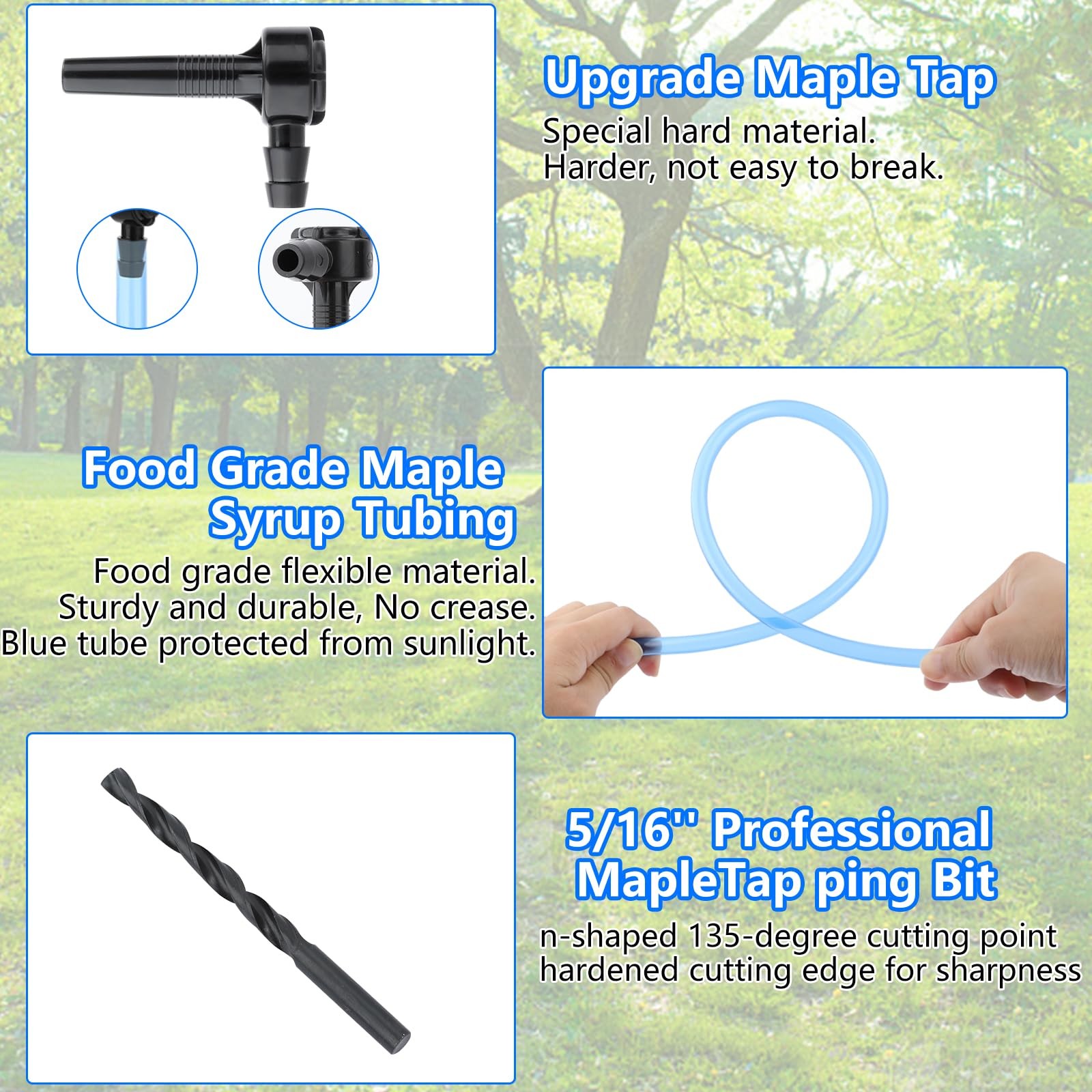 Maple Syrup Tapping Kit, Upgrade Taps Set Include 15 Count (Pack of 1)