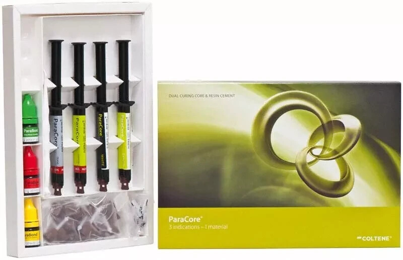 Coltene ParaCore kit Dual Cure Core Buildup Luting Restoration Dental