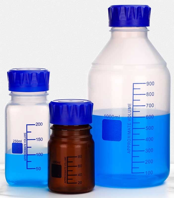 Plastic Sampling Bottle, Reagent Storage, PP Material, Strong Seal, Lab Bottle