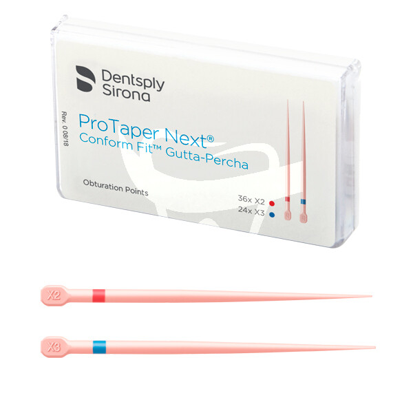 Protaper Next Conform Fit Gutta-Percha Points by Dentsply (All sizes) (60/pack)
