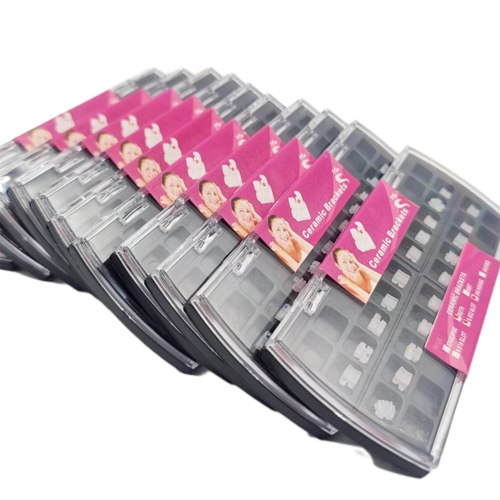 Dental Orthodontic Ceramic Brackets Braces Roth 0.022 Slot 3-4-5 Hooks Premium