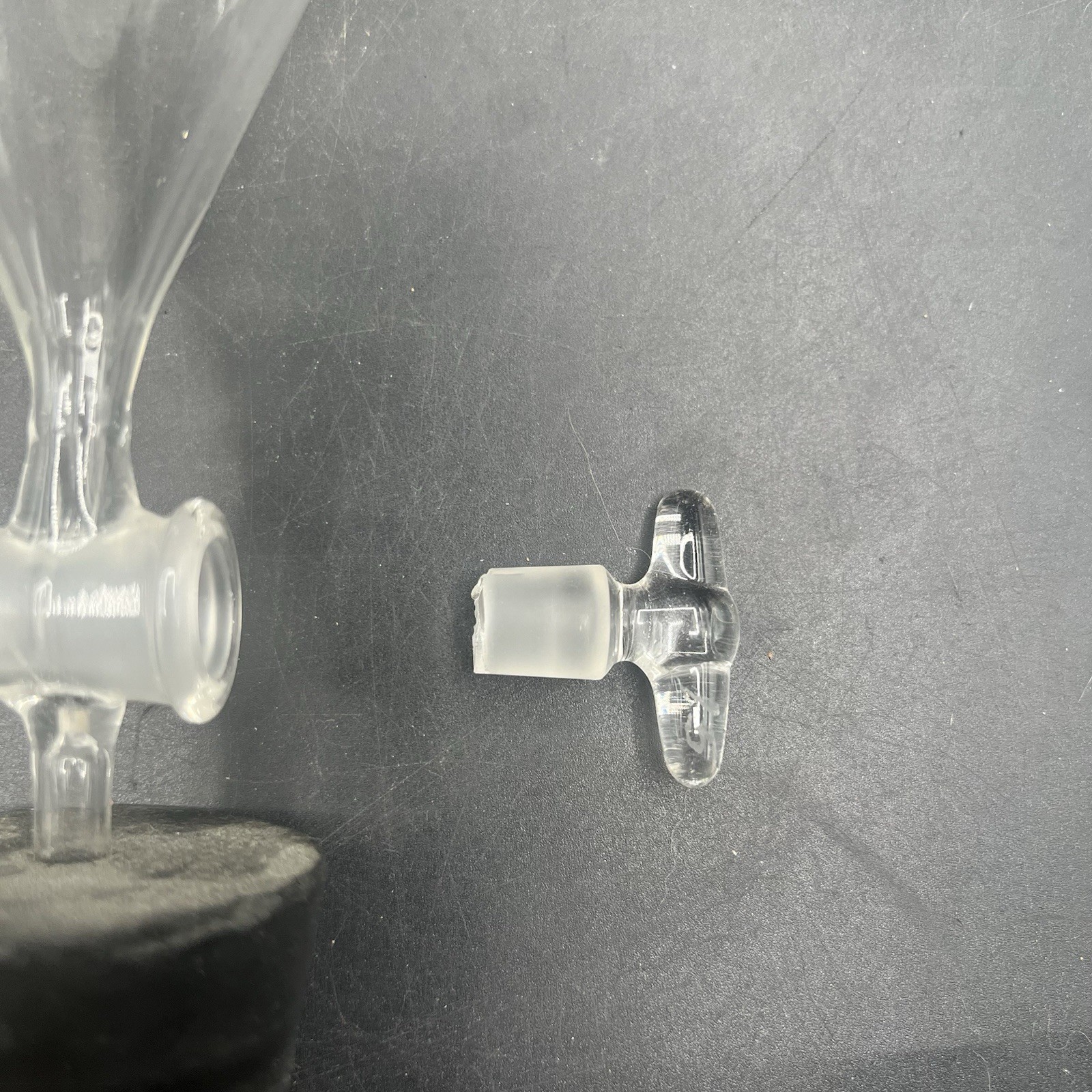 Erlenmeyer Flask 1000ml Pyrex & Pear Separatory Funnel 100ml Set Vintage