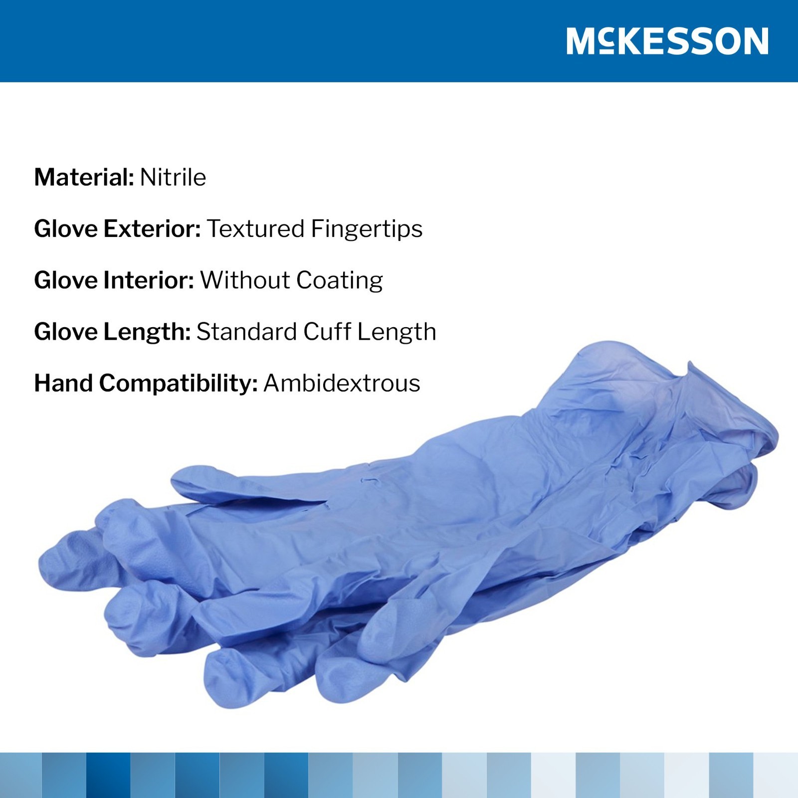 McKesson (14-6978C) Confiderm 3.5C Exam Glove Powder Free LARGE, 200 Ct