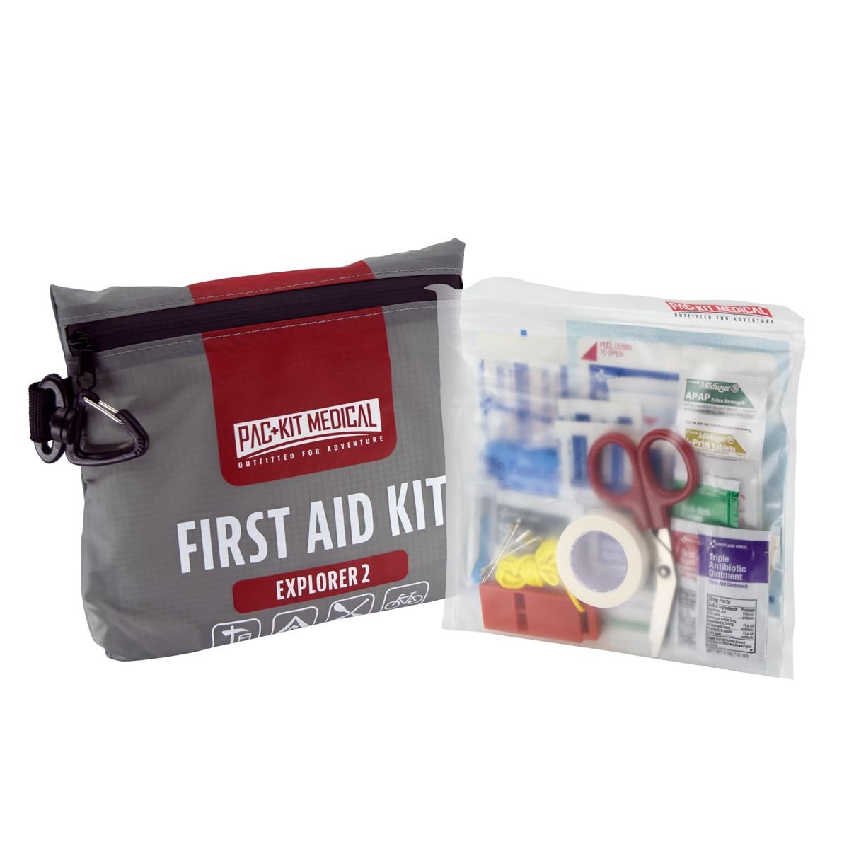 First Aid Only Pac-Kit Watertight Explorer 2 First Aid Kit For Hiking Camping