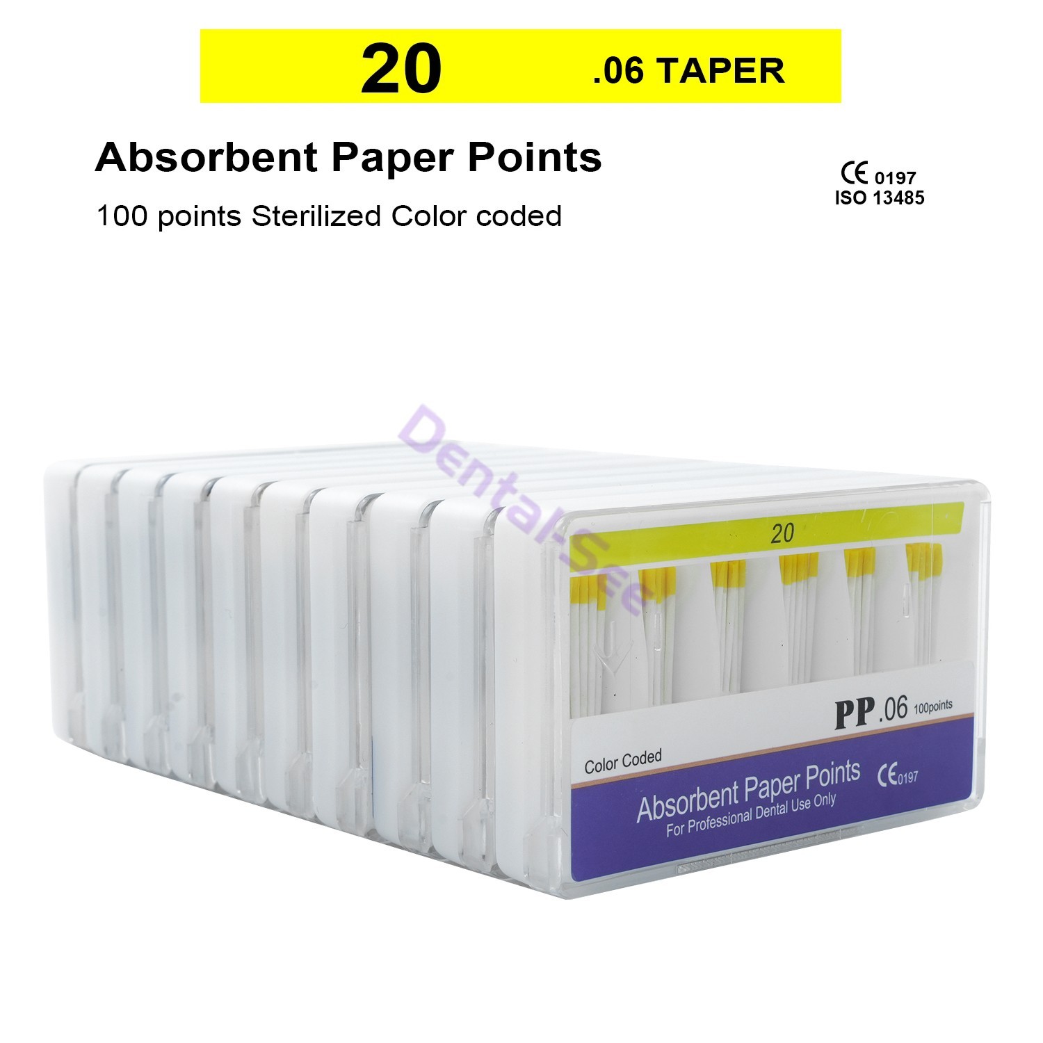10Box Dental Endodontic Absorbent Paper Points Tips 15-40# 02 04 06