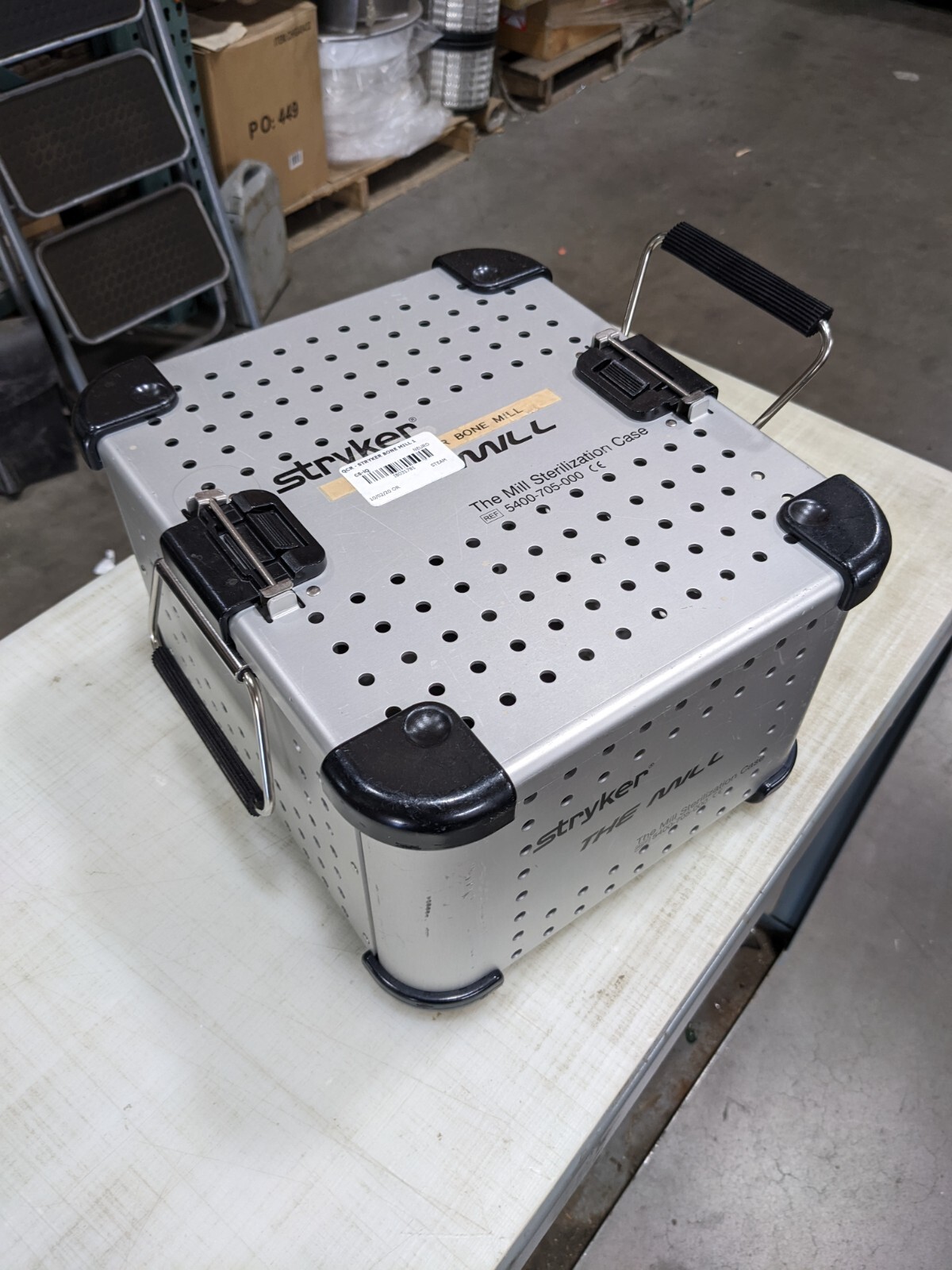 Stryker 5400-705-000 Bone Mill Sterilization Case Autoclavable {whse2.30a3}