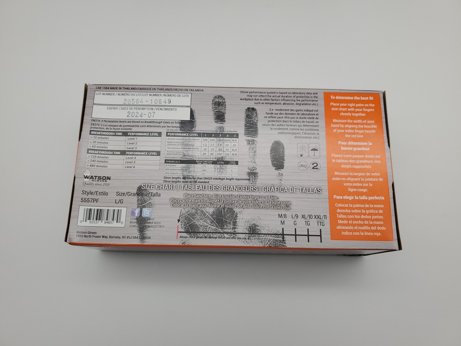 Monkey Wrench Nitrile Gloves Large Powder Free Textured 6 mill Pack of 100