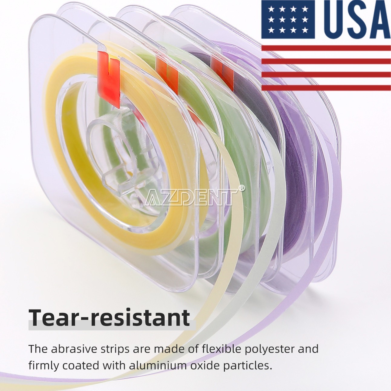 3 Rolls Dental Polishing Strips Composite Resin Sanding Finishing Strip 4mm*6m