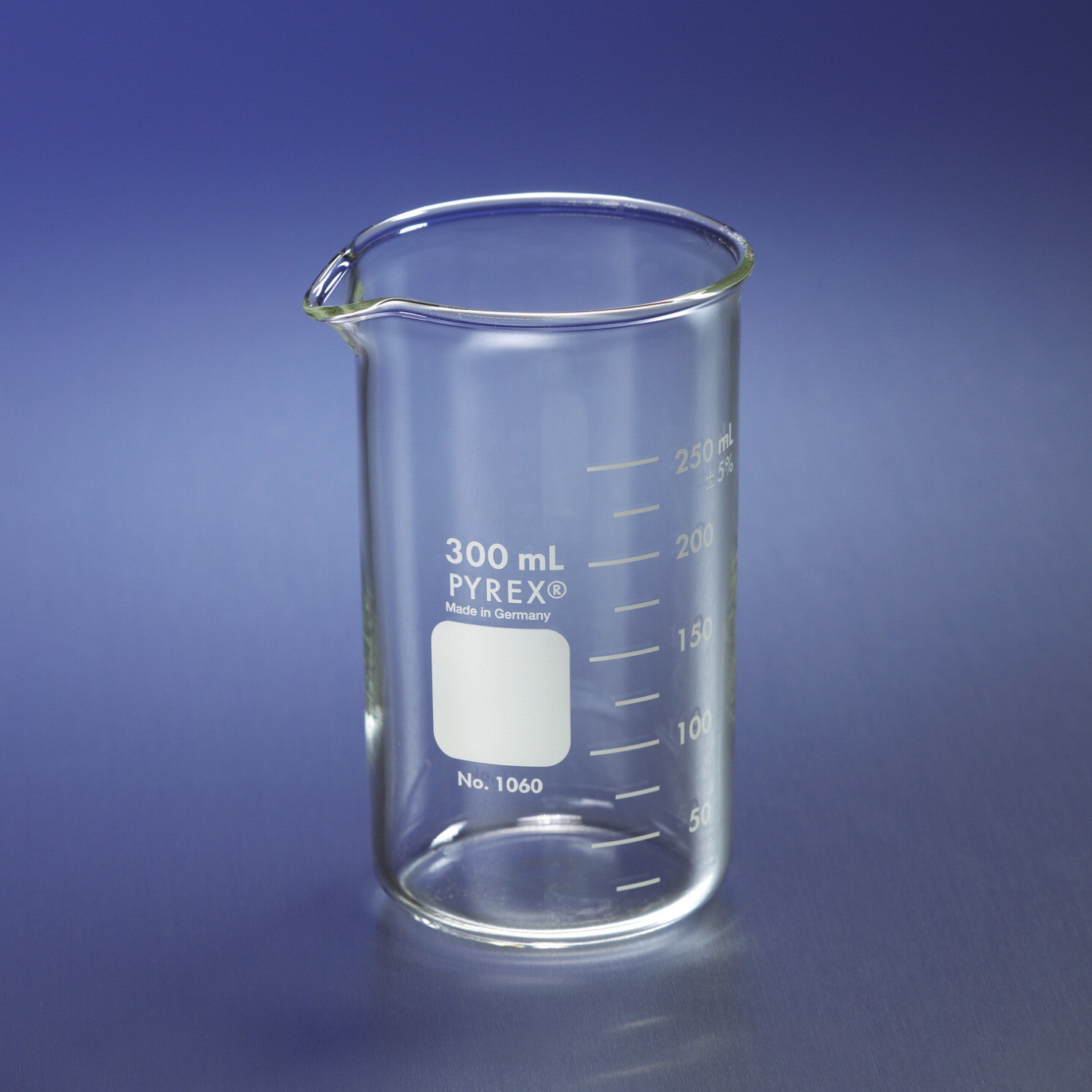 Corning PYREX #1060-200, 200mL Tall Form Berzelius Beaker, Graduated (Single)