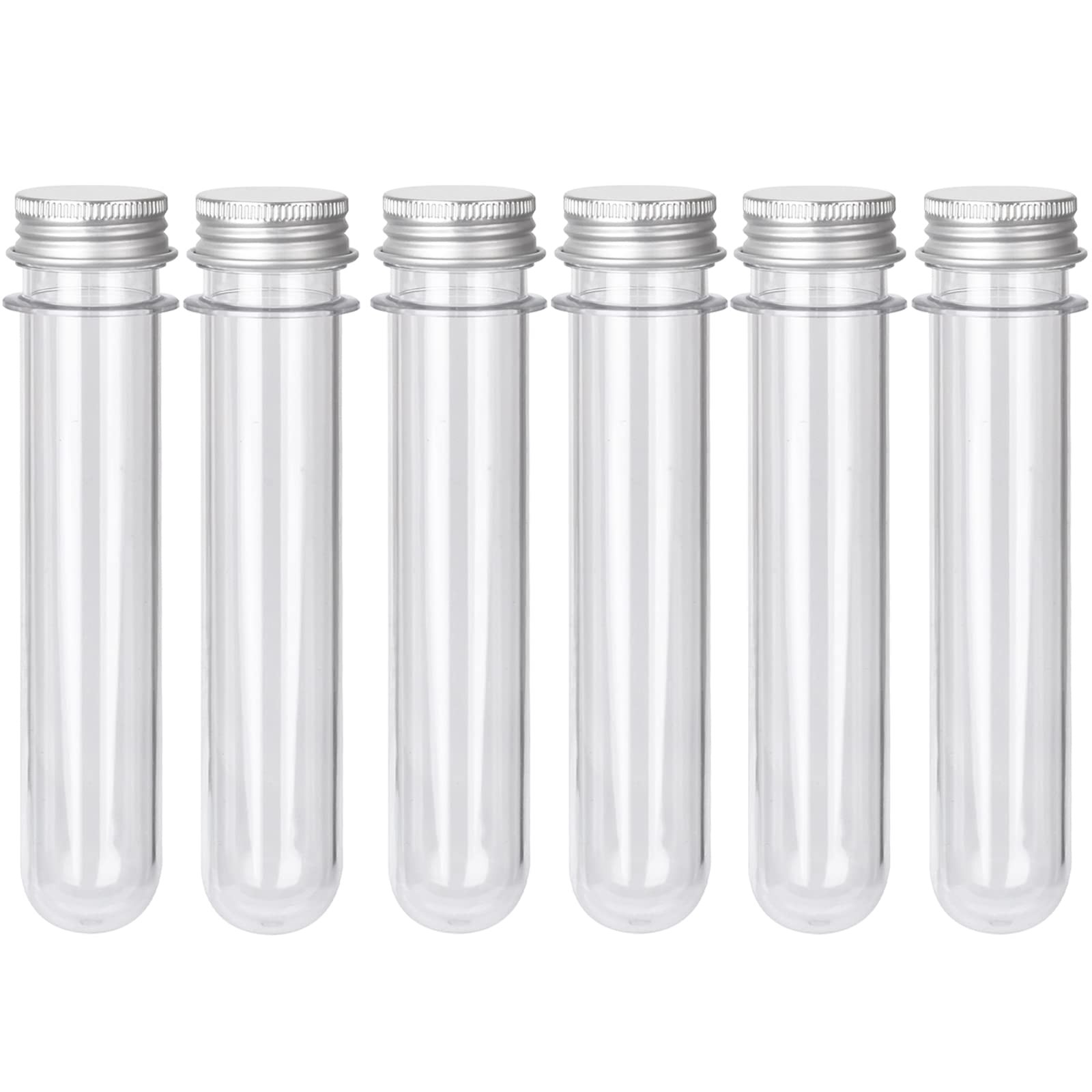 Plastic Test Tubes with Screw Caps 45ml Clear Tubes for Scientific Experiments