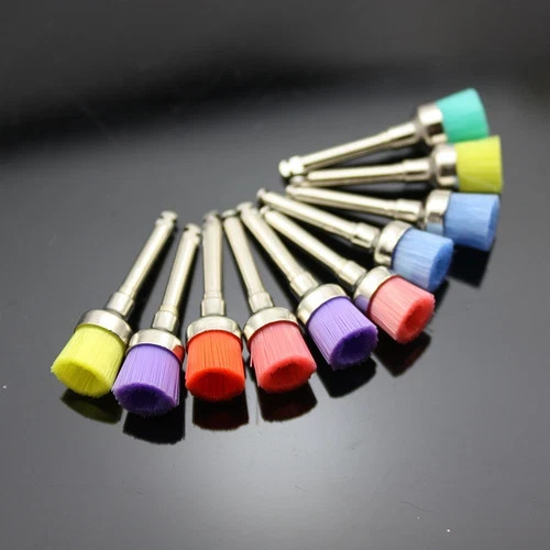 Dental Prophy Brushes Nylon Polishing Polisher Bowl Cup Shape flat Bristle Brush