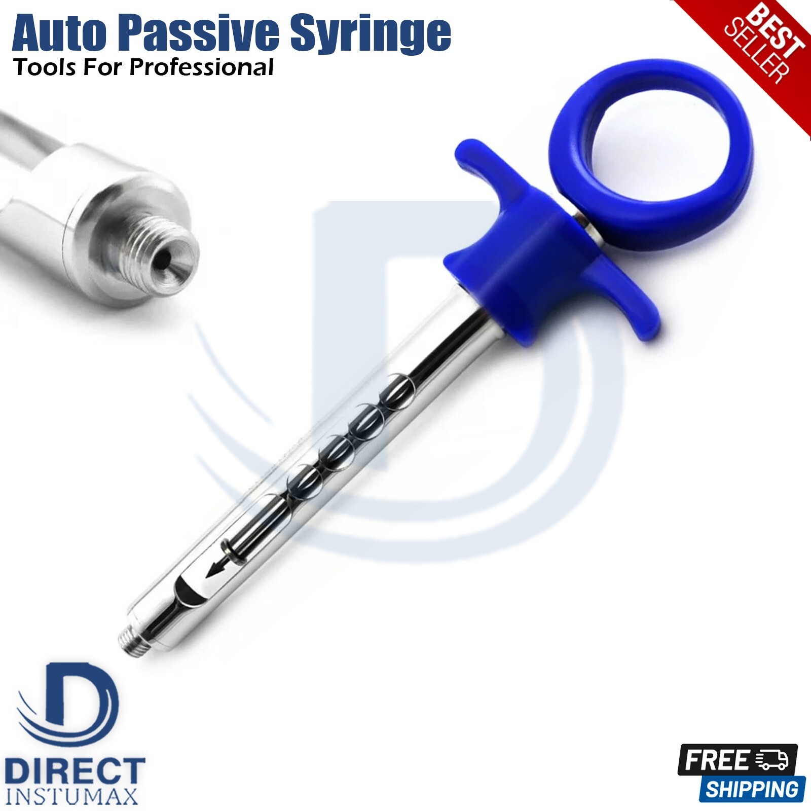 Dental Auto Passive Syringe 1.8ml Self Aspirating Jeringa de Anestesia Oral Lab