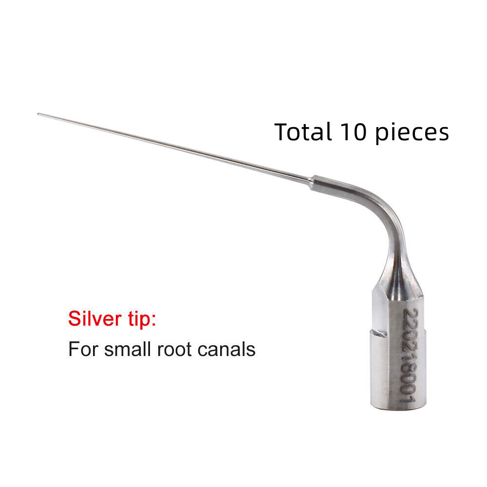 Dental Ultra X Ultrasonic Irrigation Tips Canal Eighteeth Tip Silver Soft 21mm