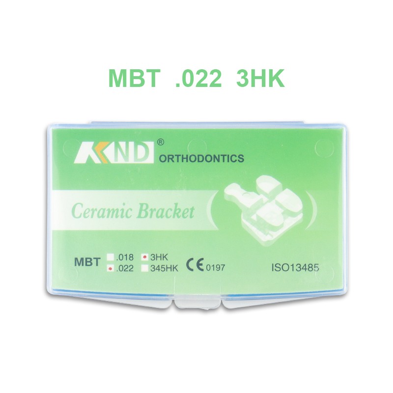 Dental Orthodontic Ceramic Bracket Dental Clear Brace Roth/MBT 345 with Hooks