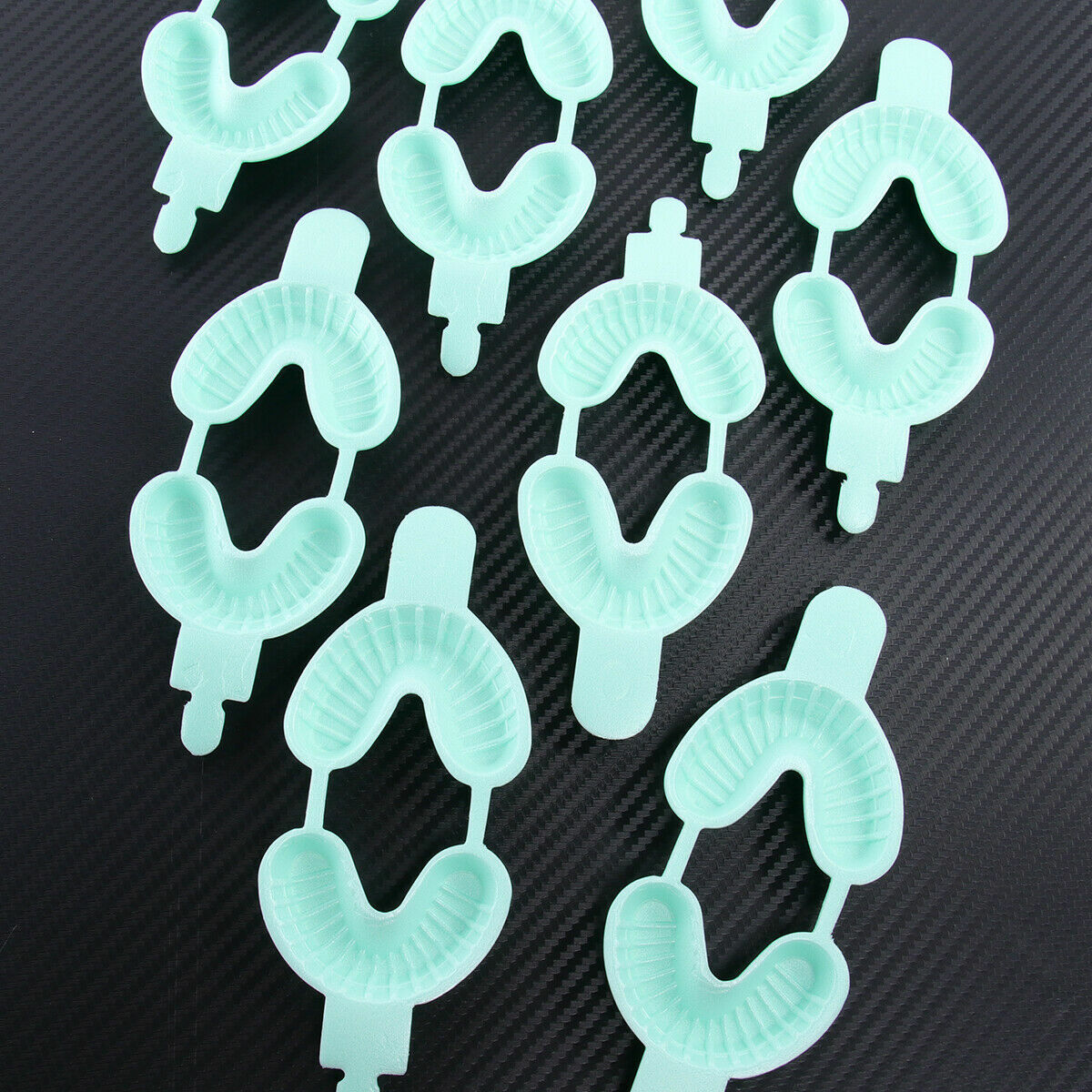 Small Green trays Dental Fluoride Trays Dual Arch great for Gel or Foam 100 Pcs