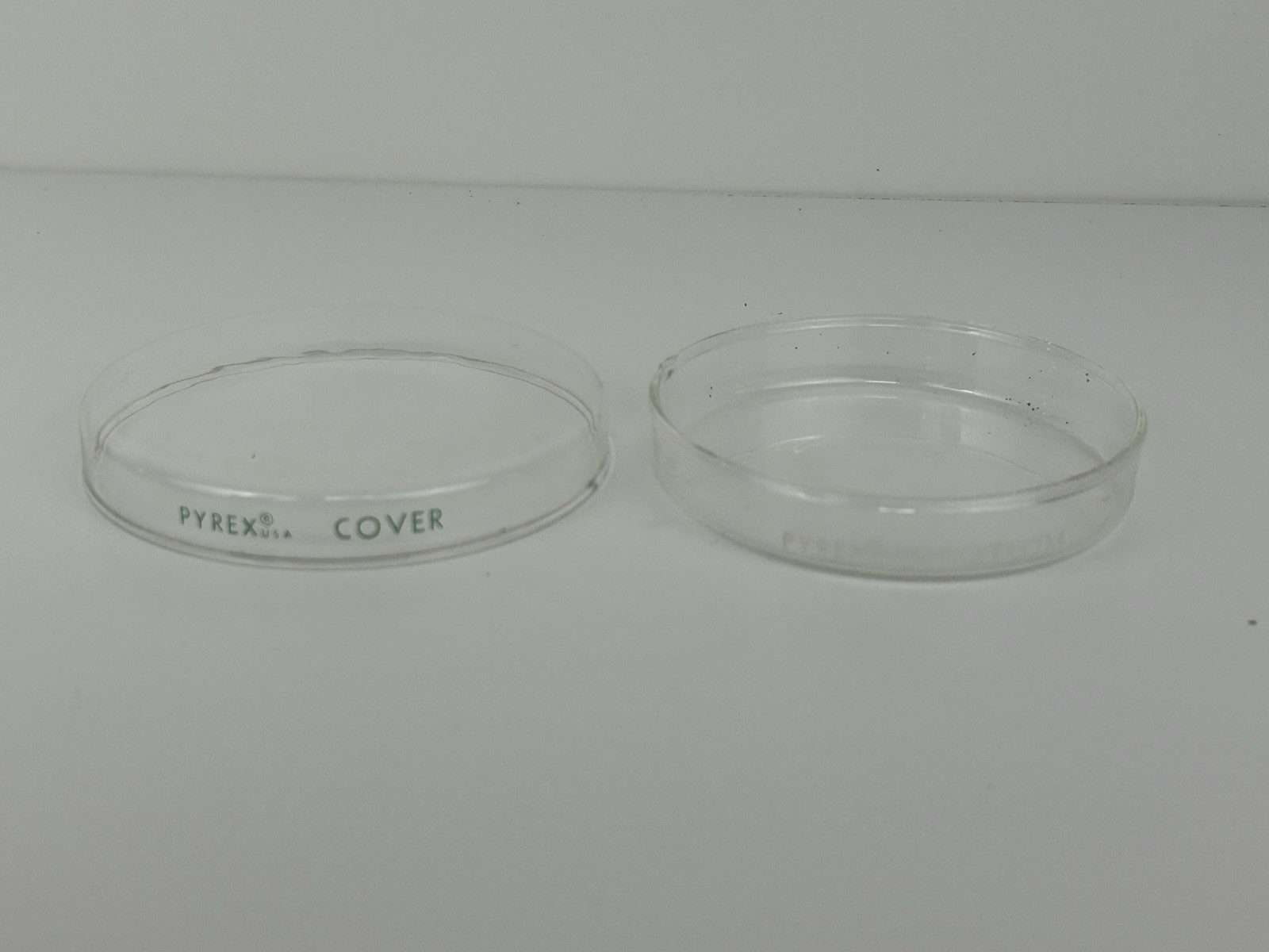 Pyrex Corning Laboratory Lab Glassware Glass 12 Dish 3160 100×15 Top & Bottom