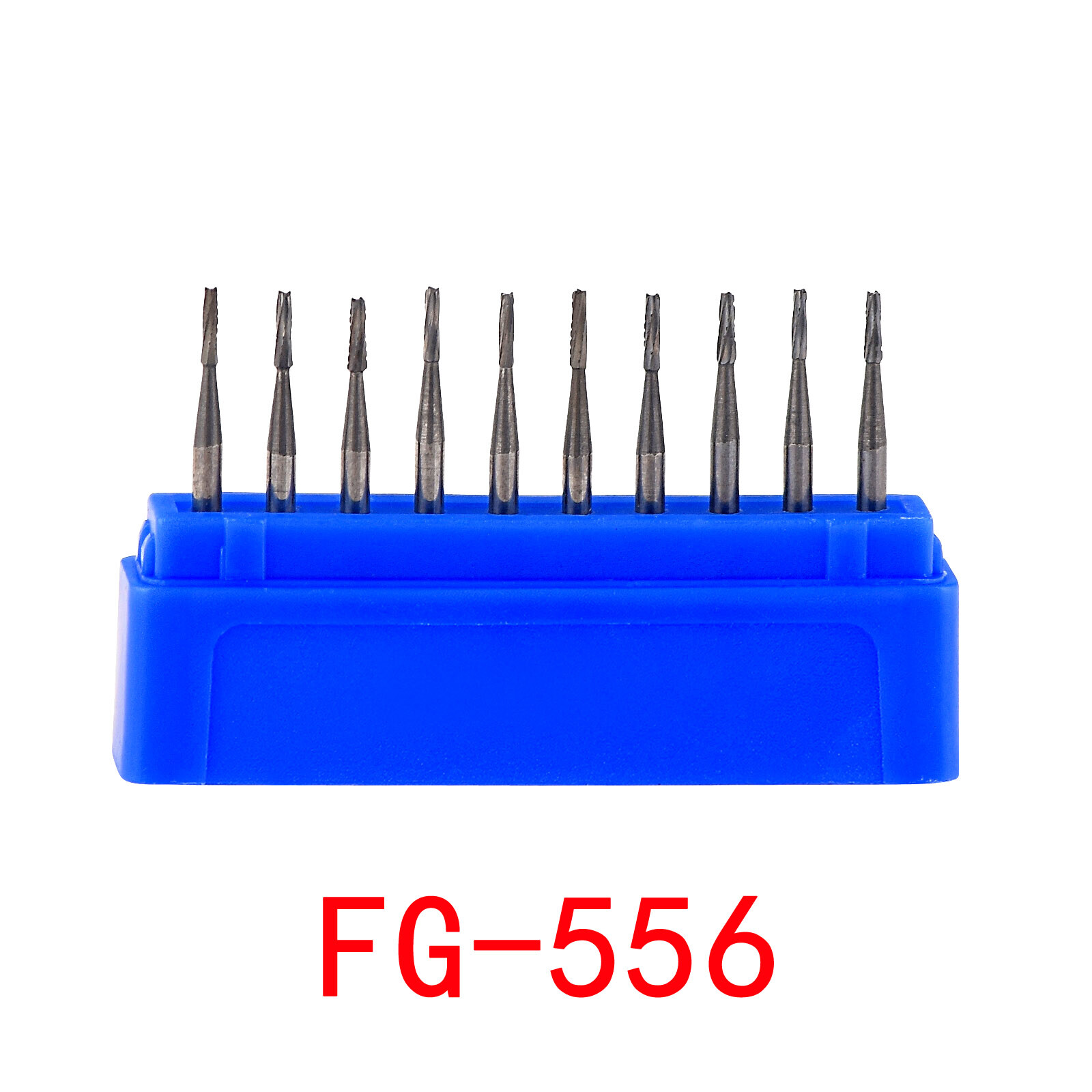 10Pcs Dental Round Tungsten Carbide Burs FG Bur Drill for High Speed Handpiece