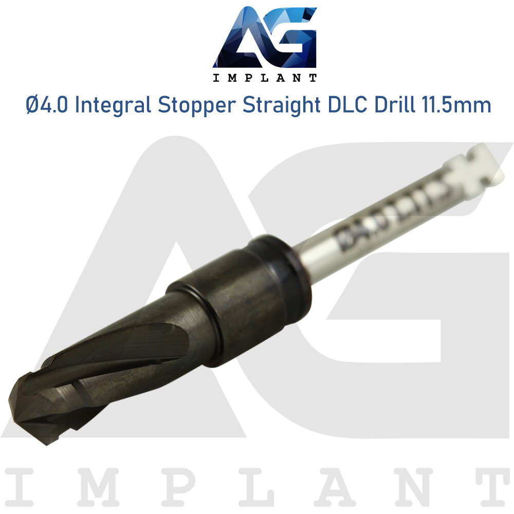 Ø4.0 Integral Stopper DLC Drill External Irrigation Step And Stop Tool Carbon
