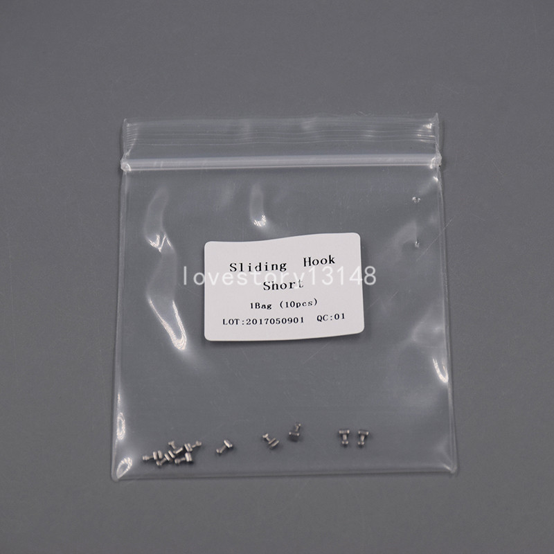 1 Pack 10 Pcs Dental Orthodontic Materials Crimpable Hook Short Type