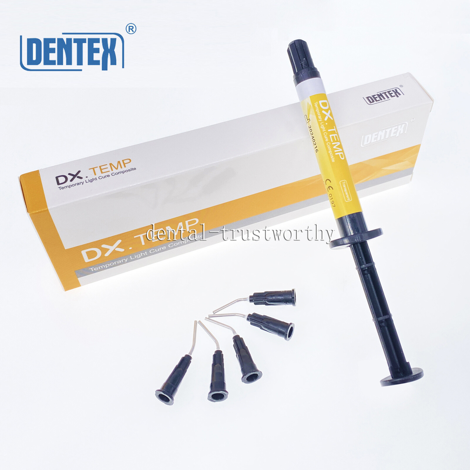 Dentex DX.TEMP Dental Temporary Flow Light Cure Filling Composite Material Resin