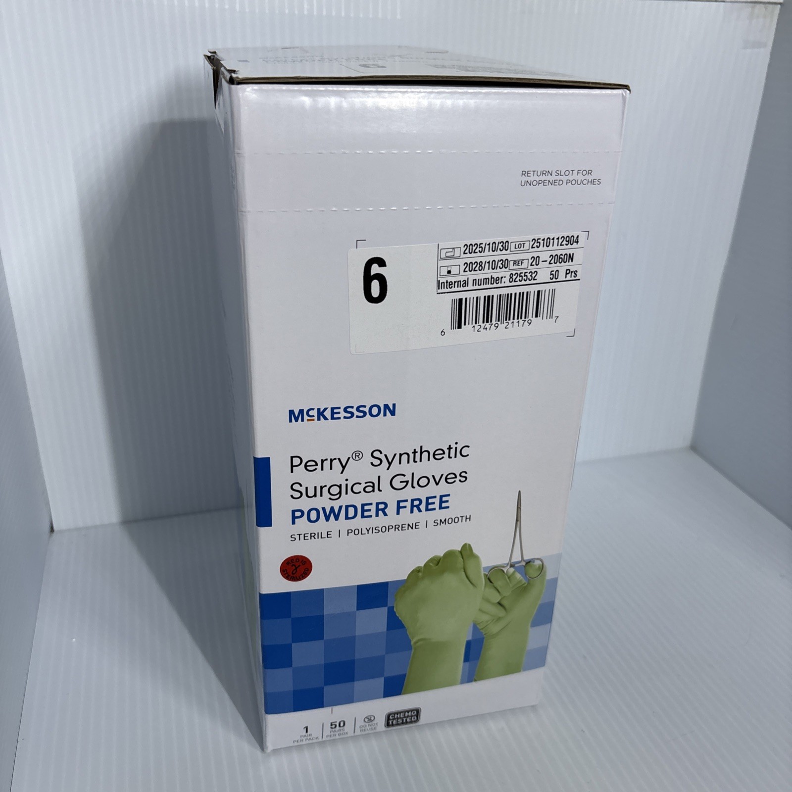 McKesson Polyisoprene Surgical Gloves/50 Pack/Powder Free/20-2060N