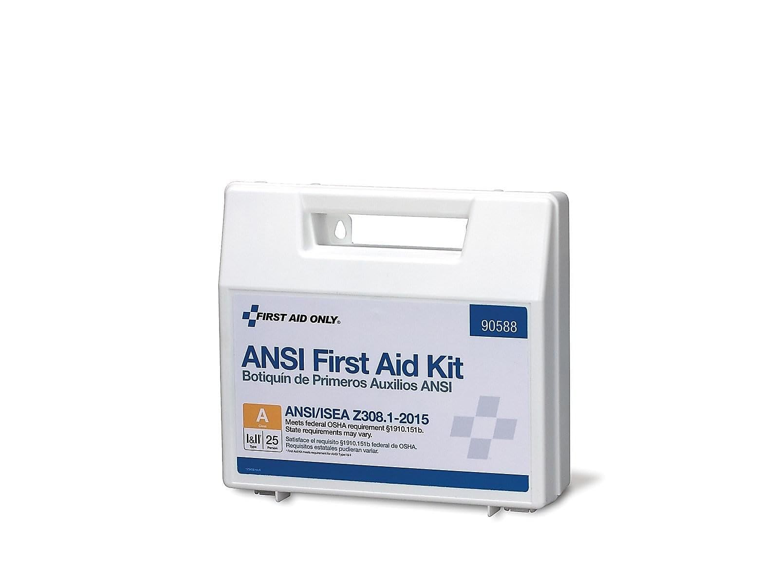 First Aid Only 90562 Ansi A 2015 And Osha Compliant First Aid Kit 25-Person