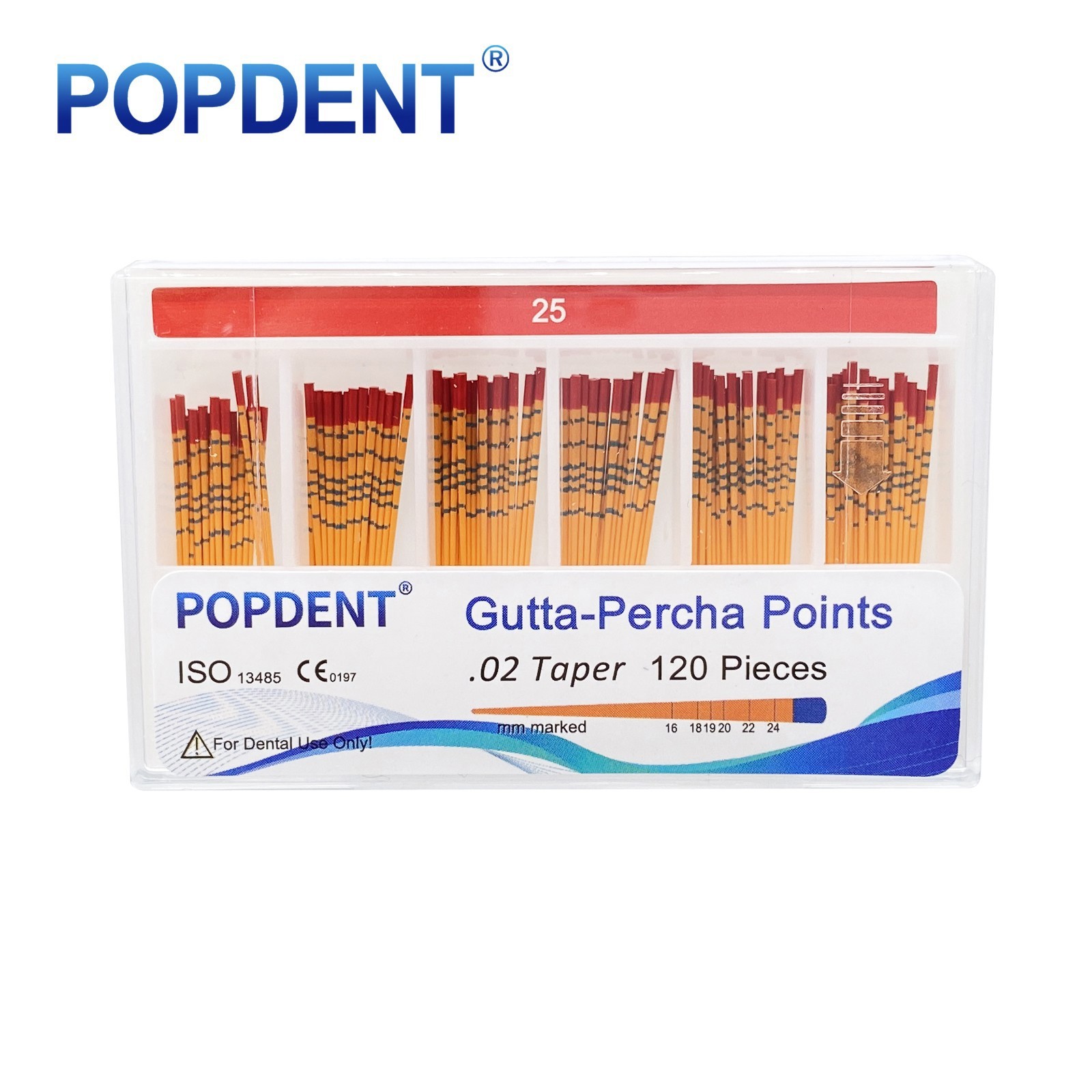 GUTTA PERCHA POINTS Taper 0.4 or 0.6, or Standart Taper, All Sizes Dental Meta