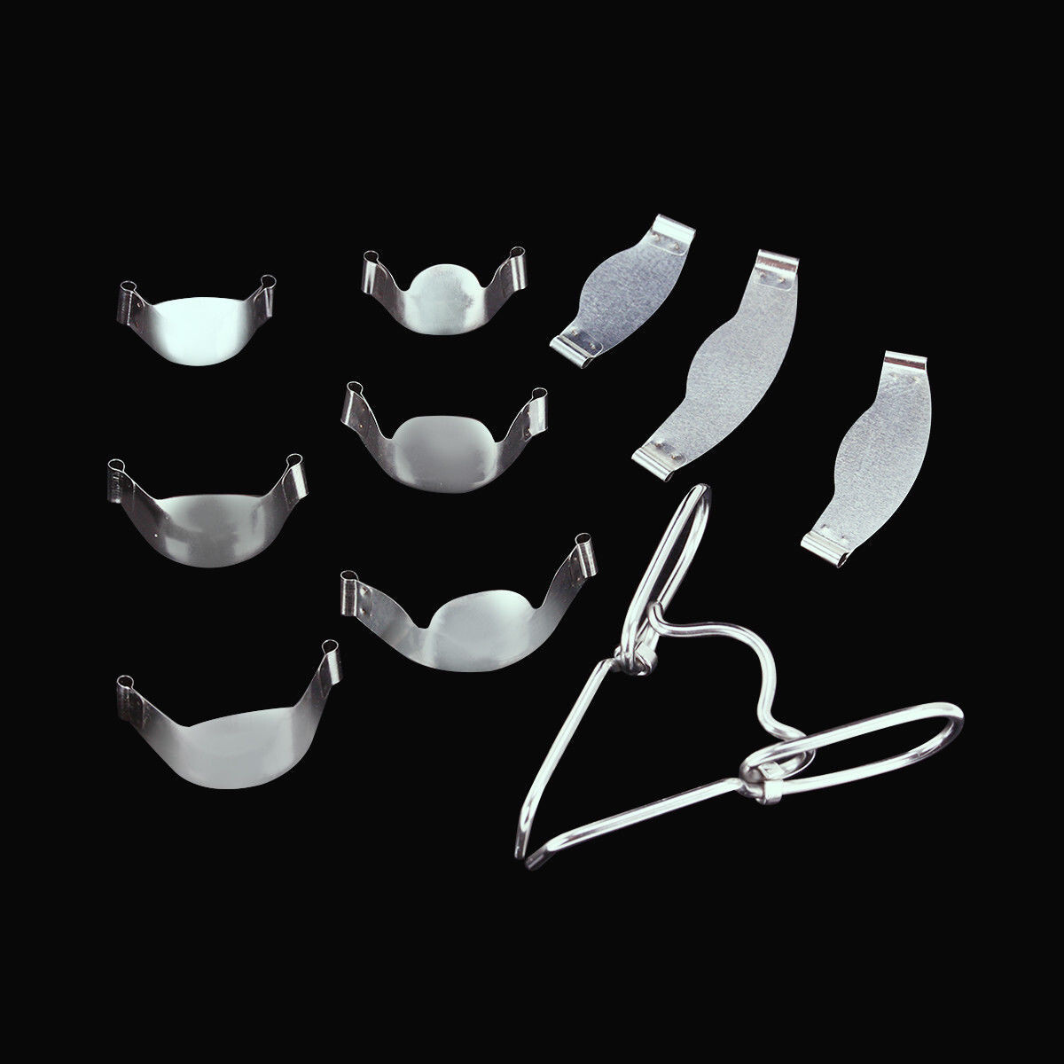 10 Boxes Dental Saddle Contoured Metal Matrices Matrix Springclip 50μm 1.330