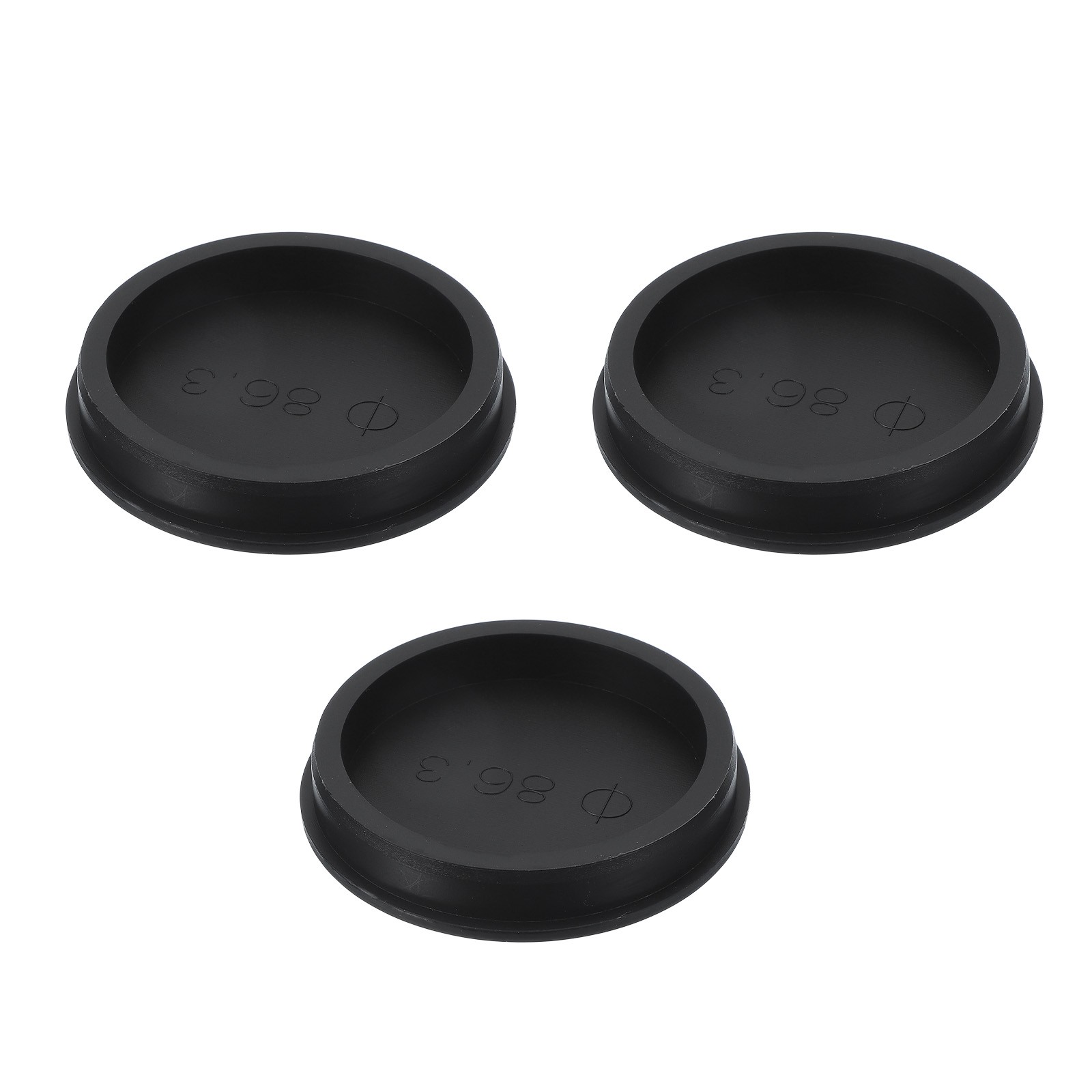 3Pcs T Shaped Silicone Stopper Dia 85 Mm/3.35 Inch Rubber Hole Plugs