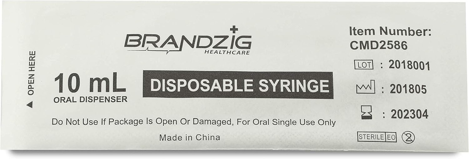 10Ml Oral Syringes – 100 Pack – Luer Slip Tip, No Needle, Individually Blister P