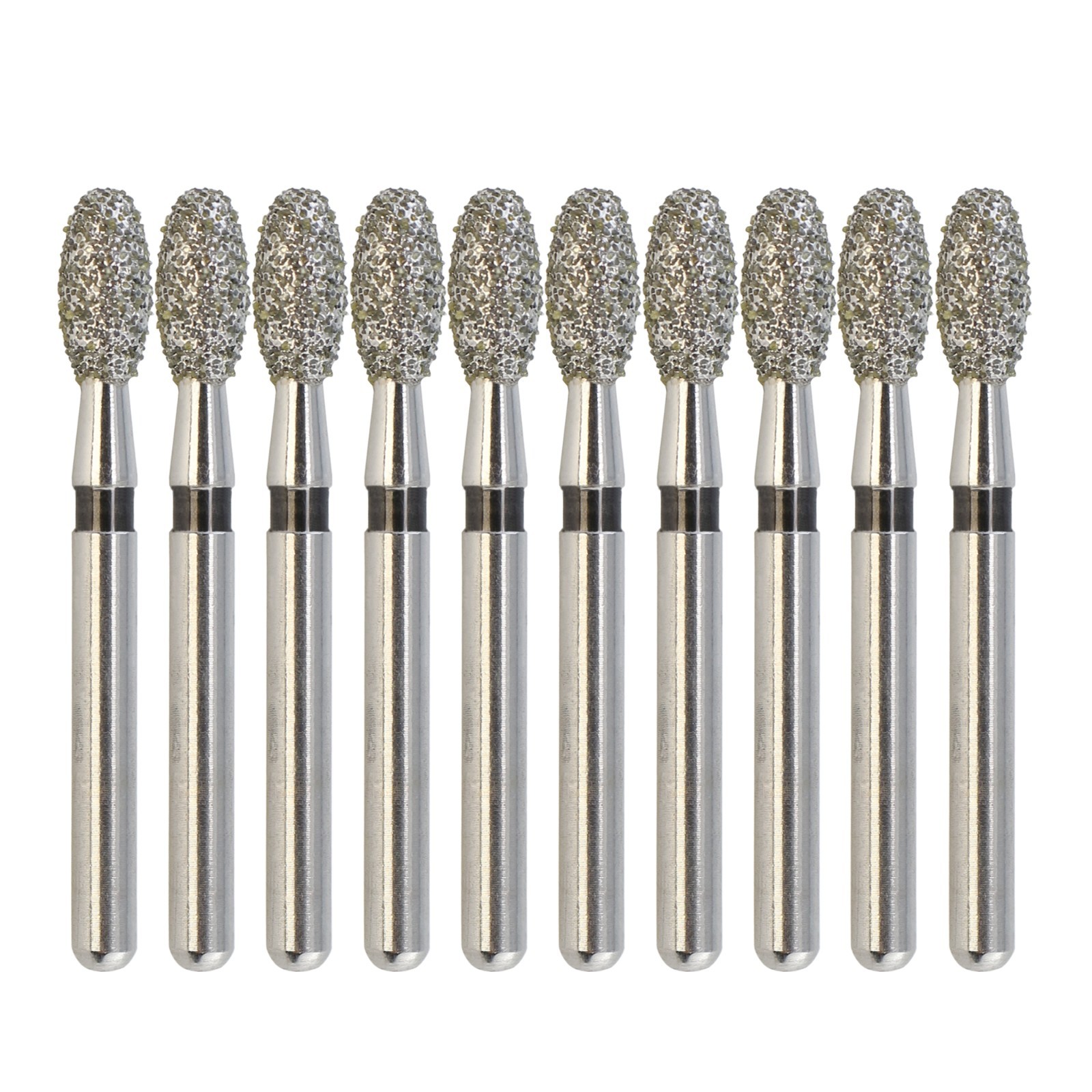 Multi-Use Dental Football Diamond FG Burs 379/023SC Egg Super Coarse Grit Black