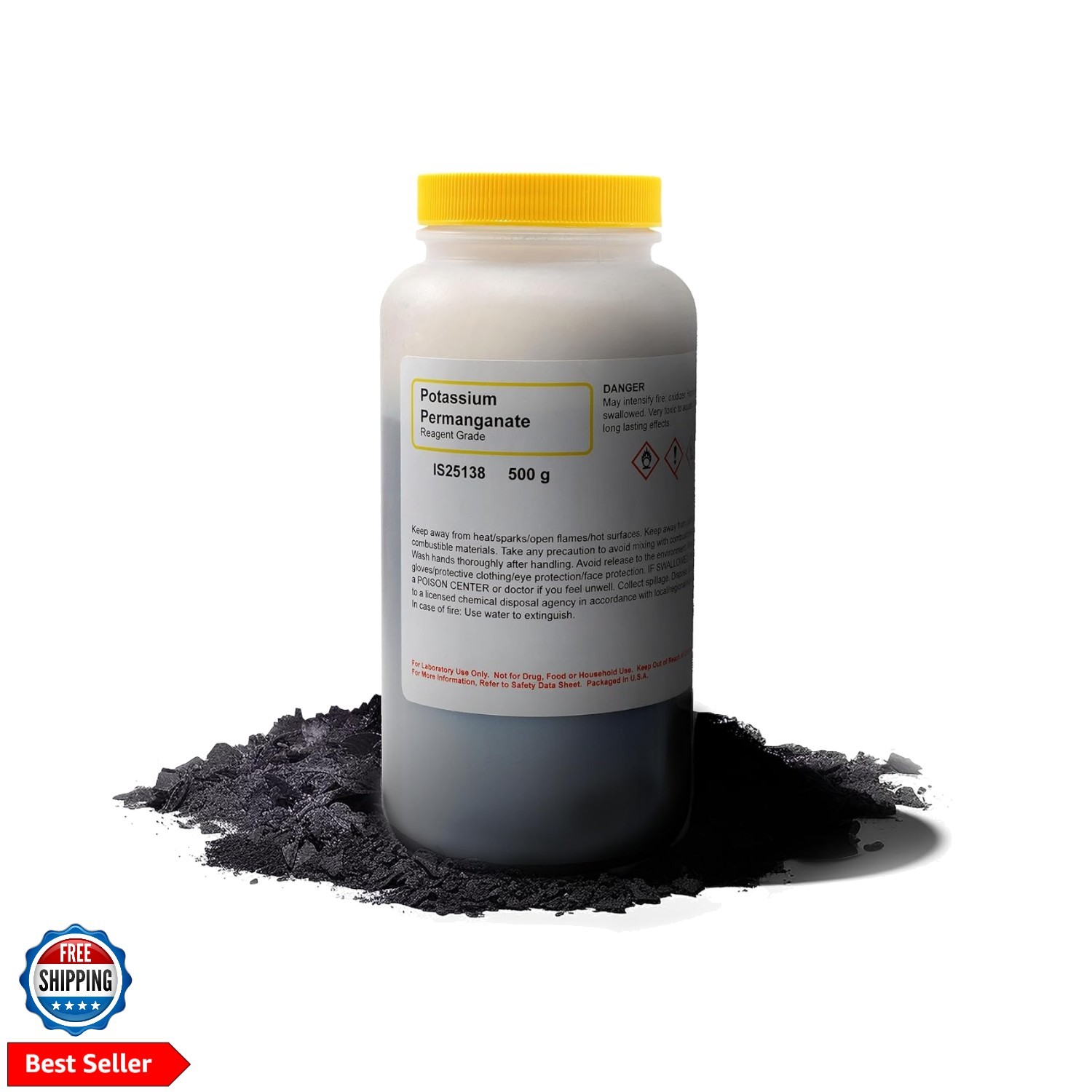 Potassium Permanganate Powder, 500g – Reagent-Grade – The Curated Chemical Co…