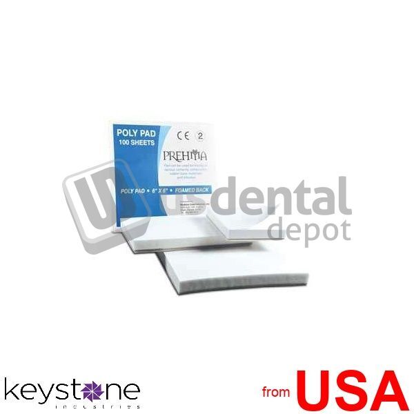 KEYSTONE Prehma Poly Mixing Pad, 3in x 3in (8cm x 8cm), WHITE, Extra he 446132