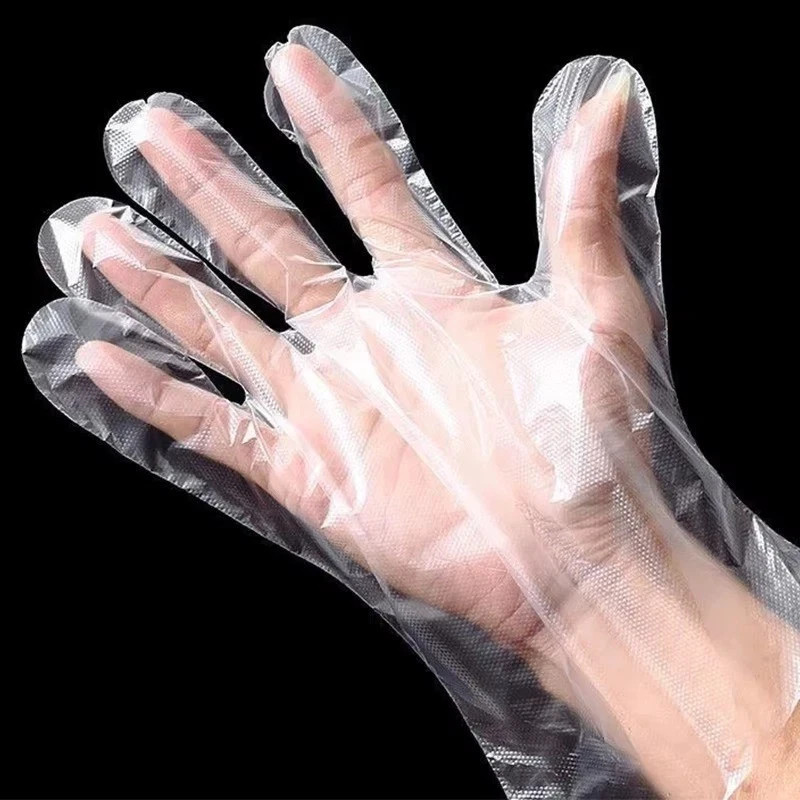 500 Count Disposable Poly Plastic Gloves for Cooking, Food Prep and Food Service