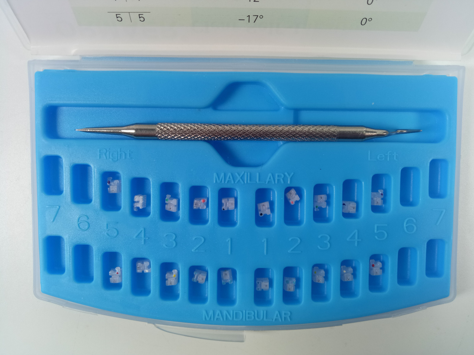 Dental ORMAER Ortho Self-Ligating Ceramic Brackets Roth/MBT 022 345 Hooks Clear