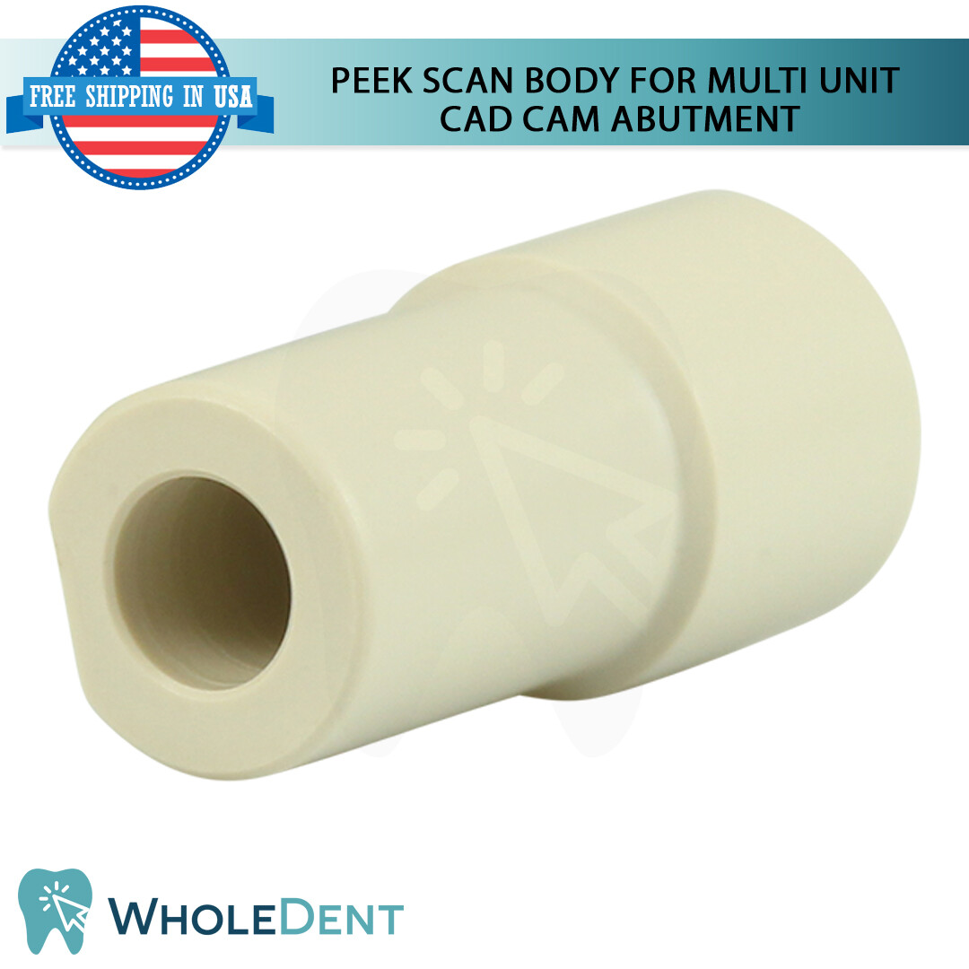 NP Conical Connection Straight Multi Unit 1.6mm Scan Body Titanium Base Set
