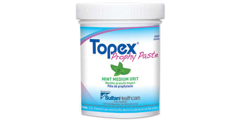 Sultan 30022 Topex Prophy Paste with Fluoride Coarse Grit Mint 12 oz Jar