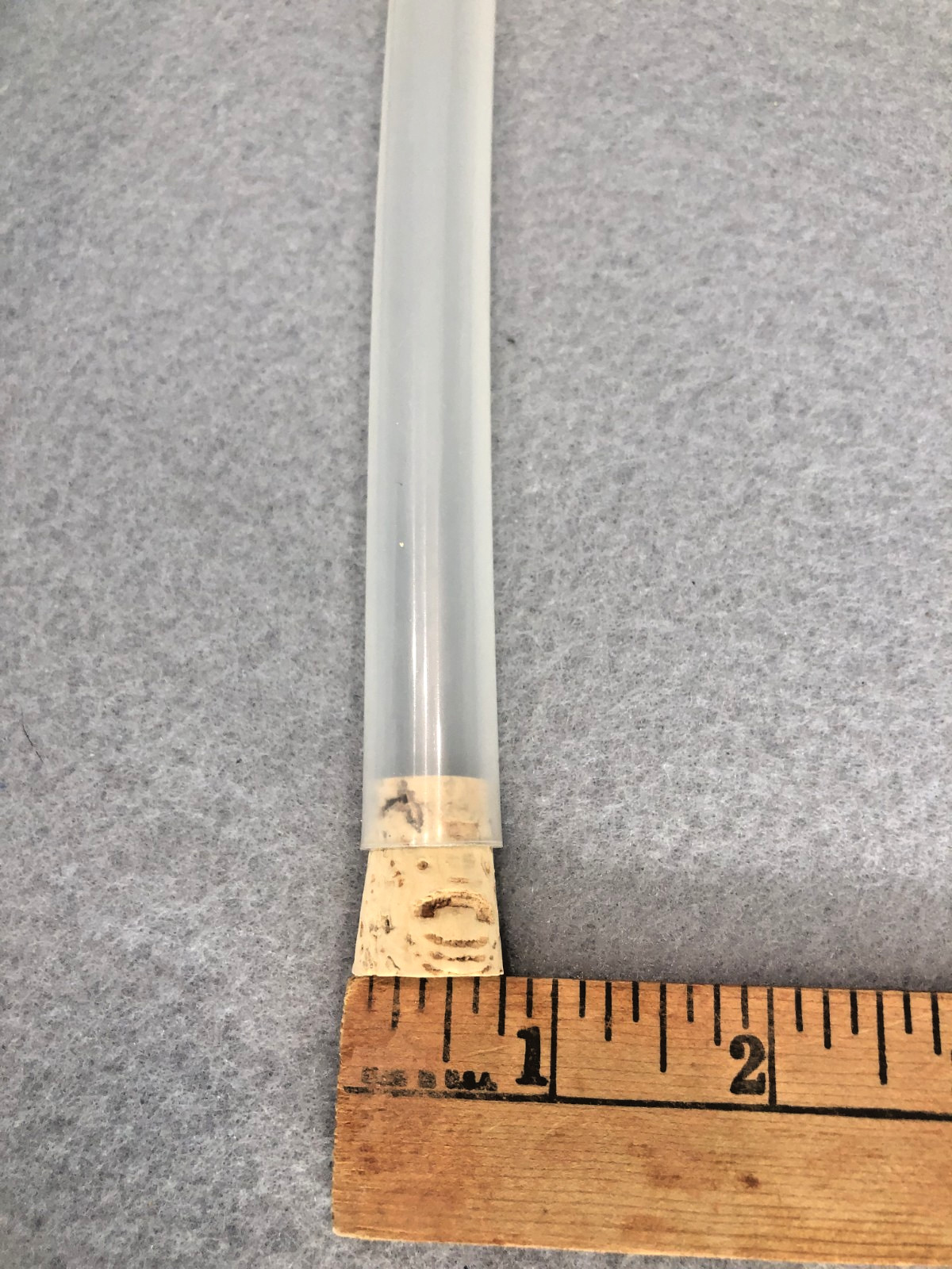 20pcs Semi-Clear Plastic Test Tubes with Cork Stoppers -Crafts -Storage -Party