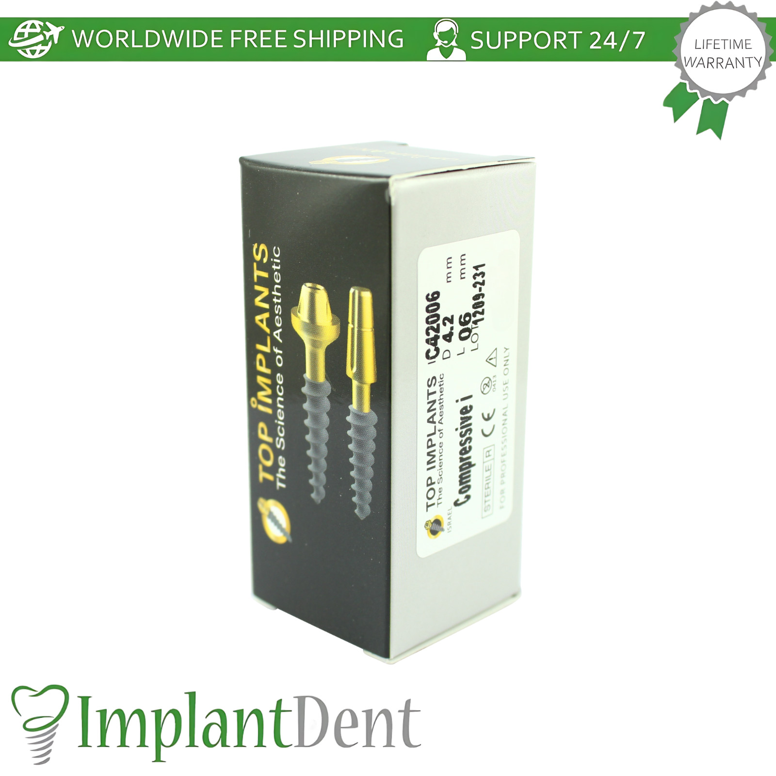 X5 Monoblock Compressive Dental Fixture SLA Surface Titanium Sterile Dentistry