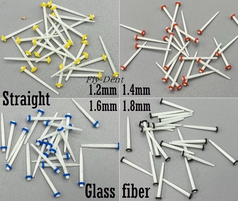 200pcs/box Dental Fiber Post Glass Straight Teeth Restorative 1.2/1.4/1.6/1.8mm