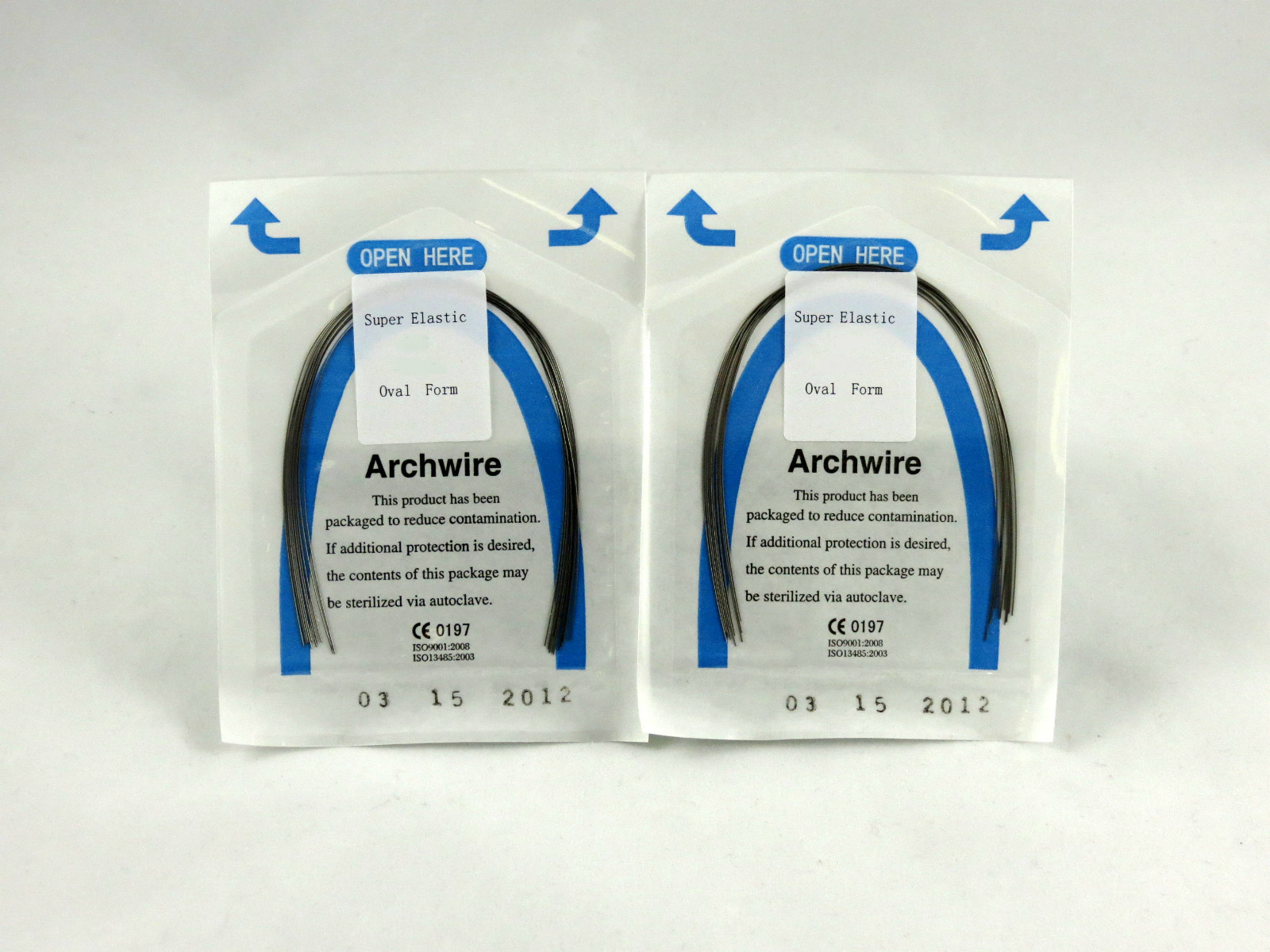 Dental Super Elastic Arch Wire .012″ Upper + Lower Ovoid Kit /20 Pcs CREATIVE