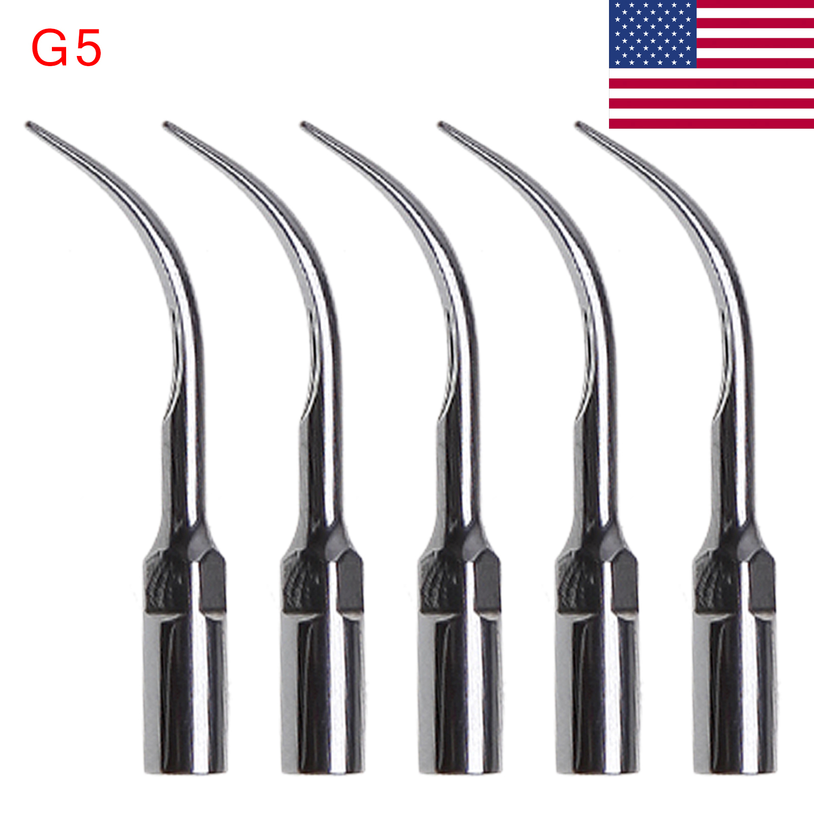 USA 5pcs/set Style Dental Ultrasonic Scaler Tip G5