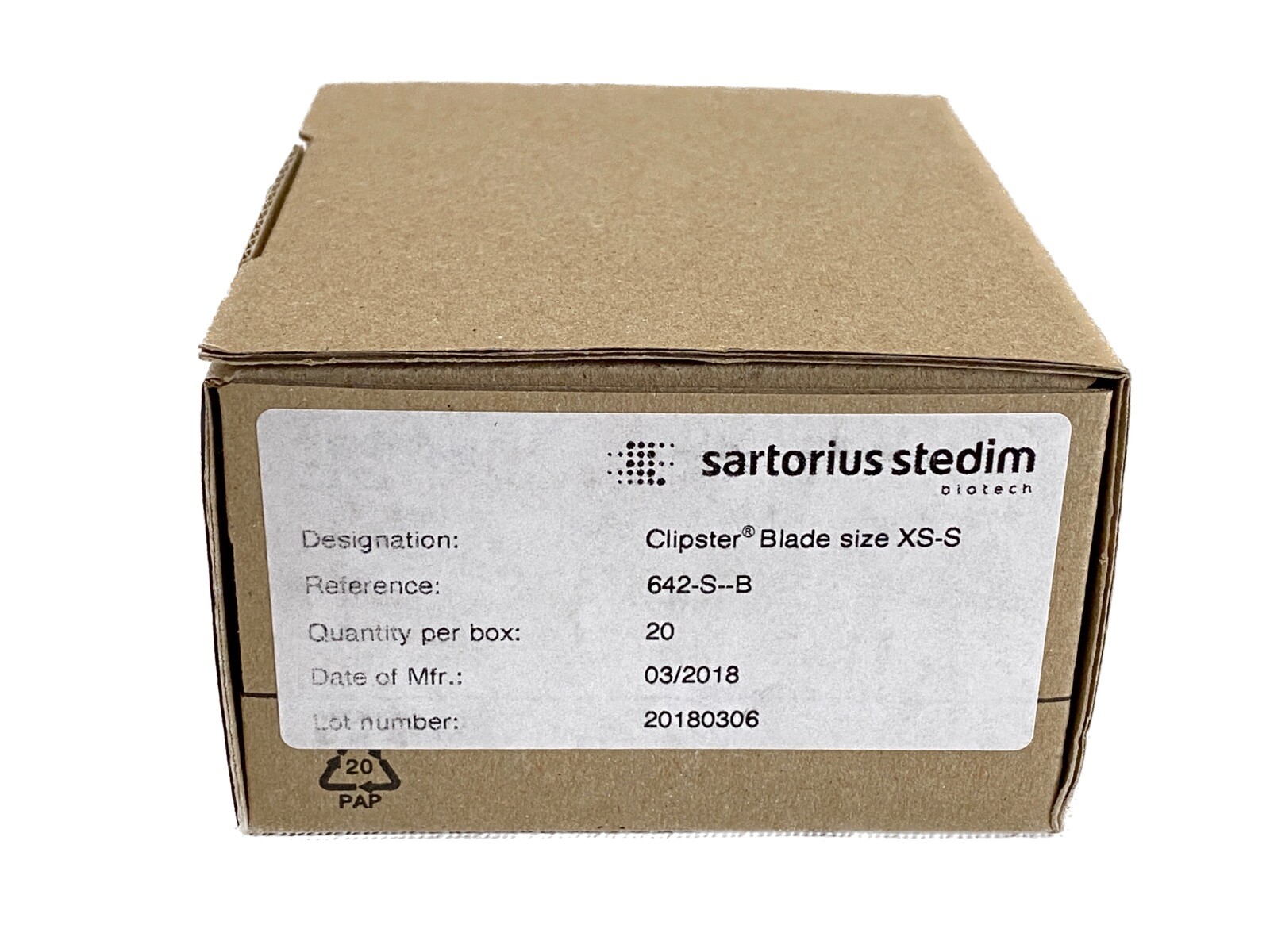 (20/Pk) SARTORIUS STEDIM BIOTECH Clipster Blades Size XS-S 642-S-B