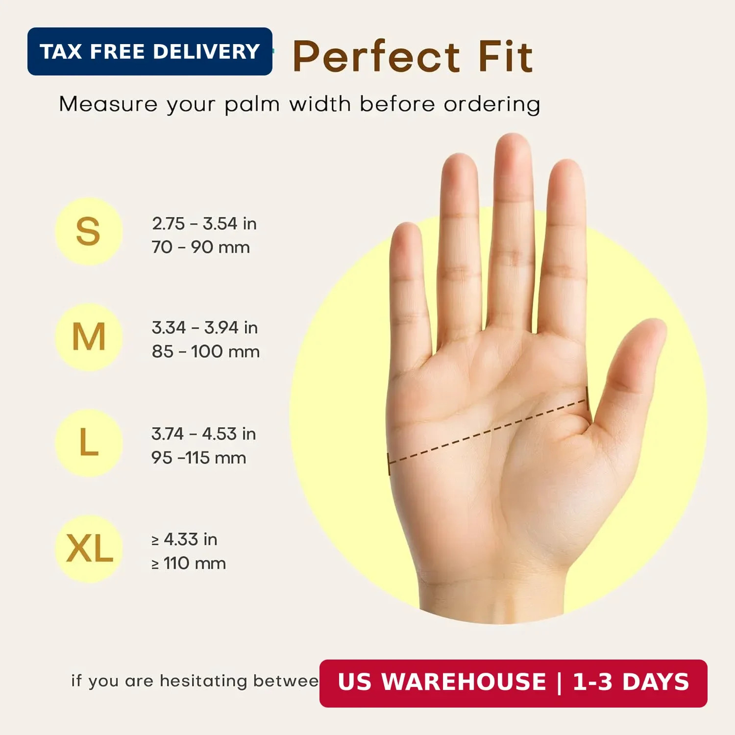 SUP Powder-Free Nitrile Gloves, 100 Count Food Safe Latex-Free Disposable Gloves