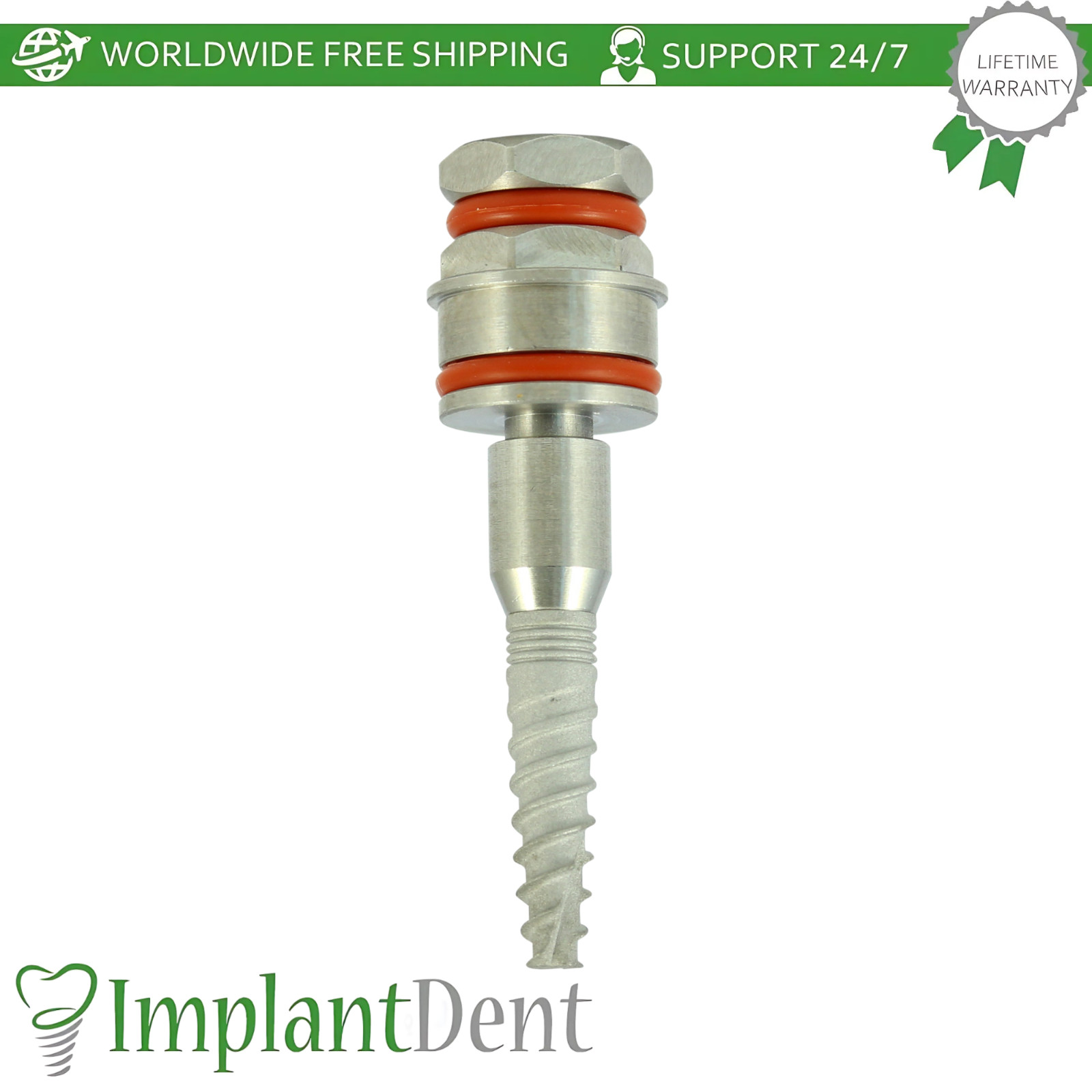 SOL Slim Platform Spiral Dental Fixture Ø3.0mm Titanium Int Hex 2.0mm