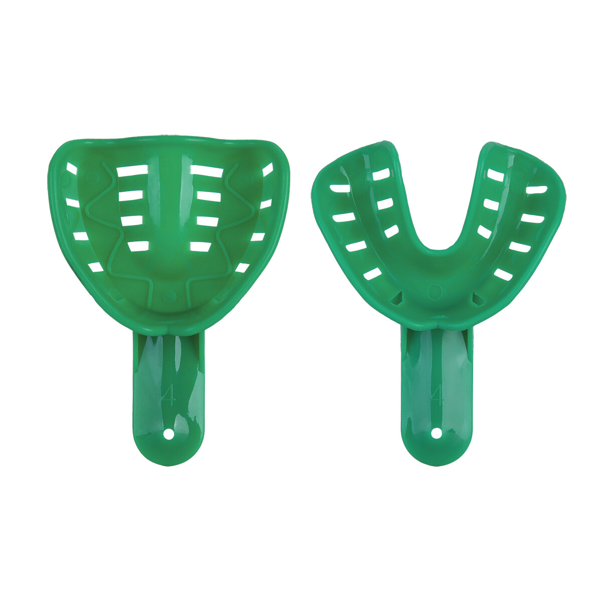 Dental Impression Trays Ortho Perforated Plastic Tray For Adult Child 25Pc S M L